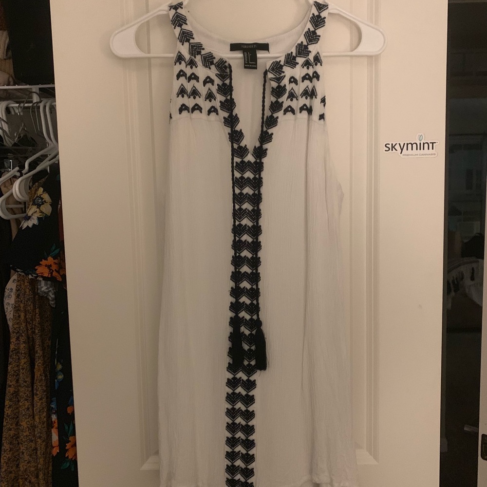 White sun dress